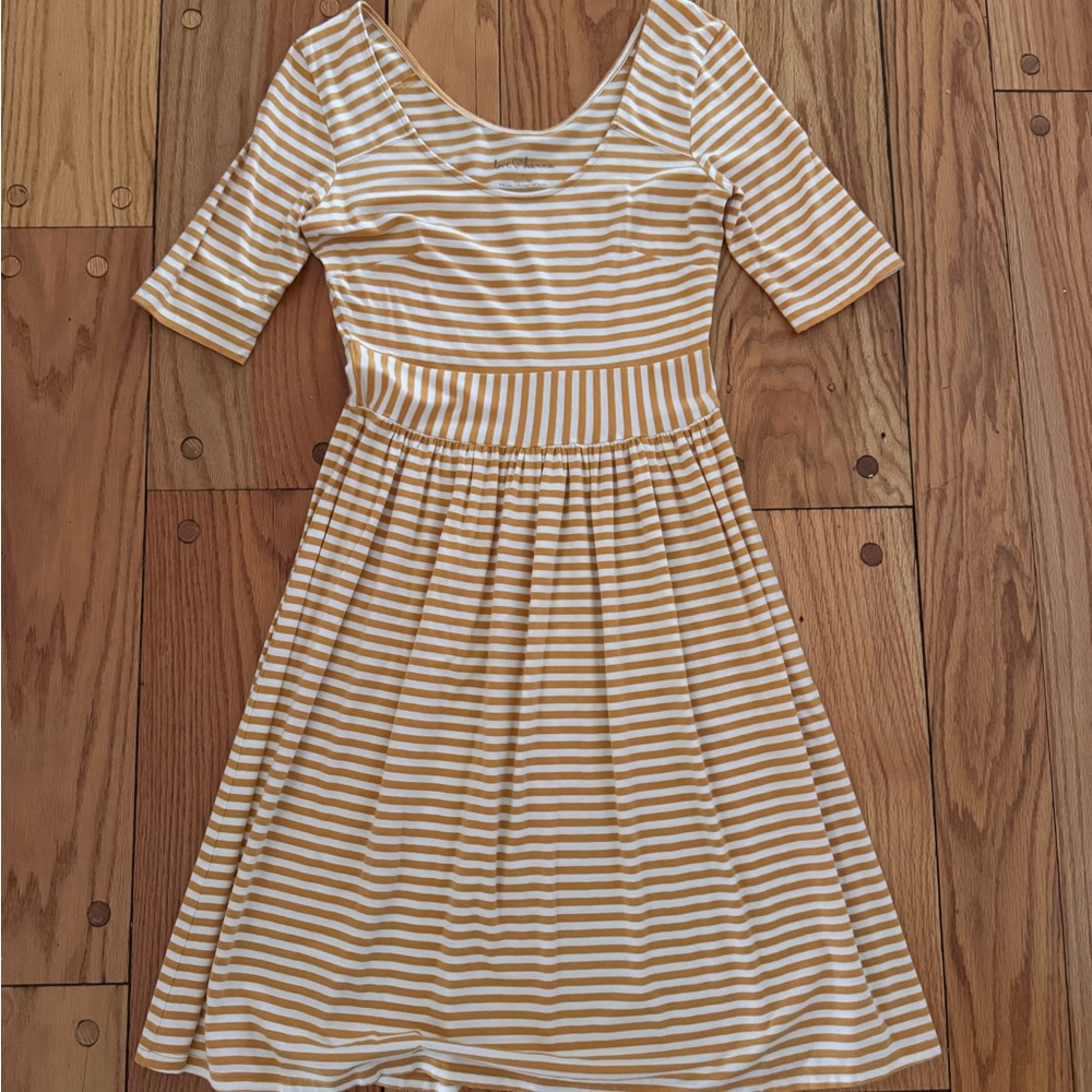 Hanna Andersson Ballet Neck Soft Cotton Midi Dress Size Small